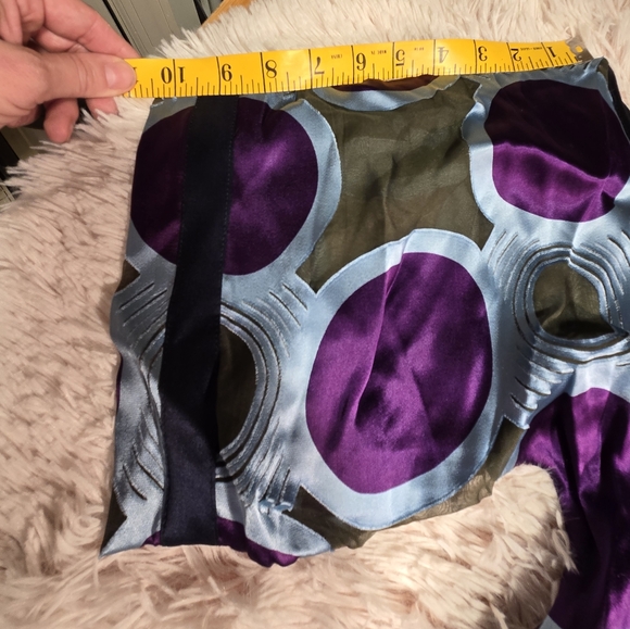 Abaeté Silk Kimono Gathered Waist Statement Sleeve Blouse Women's Small - Picture 11 of 15